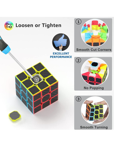 Conjunto de Cubos de Velocidad Vdealen 2x2 3x3 4x4 Pyraminx