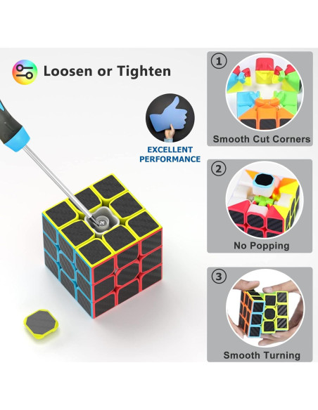 Conjunto de Cubos de Velocidad Vdealen 2x2 3x3 4x4 Pyraminx