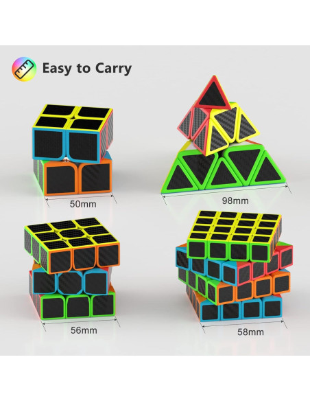Conjunto de Cubos de Velocidad Vdealen 2x2 3x3 4x4 Pyraminx