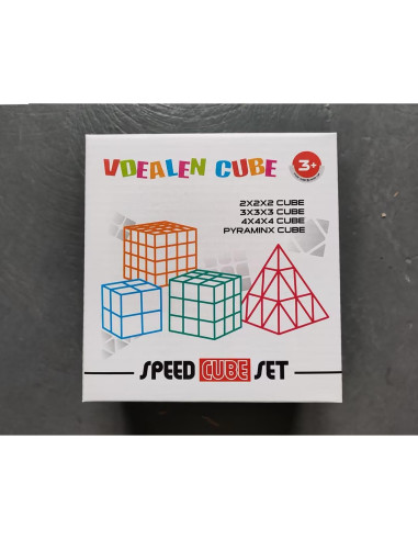 Conjunto de Cubos de Velocidad Vdealen 2x2 3x3 4x4 Pyraminx
