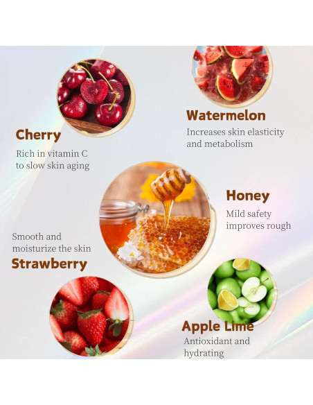 Set 5 Balsamos Labiales Hidratantes Evolvique - Miel y Frutas