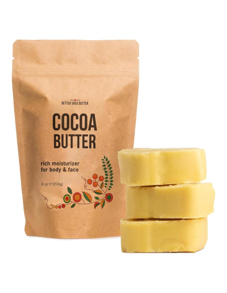 Manteca de Cacao Mejorada 227 g - Hidrata y Alivia Estrías