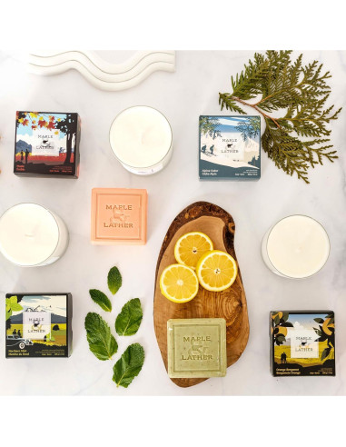 Jabón en Barra Maple & Lather Cedro Alpino 209g - Hecho en Francia