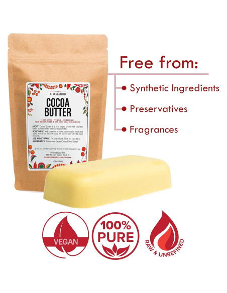 Manteca de Cacao Mejorada 227 g - Hidrata y Alivia Estrías