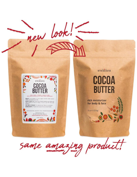 Manteca de Cacao Mejorada 227 g - Hidrata y Alivia Estrías