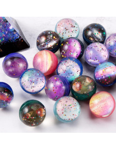 20 Pelotas Rebotadoras Espaciales Pllieay 32mm para Fiesta 2