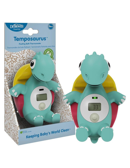 Termómetro de baño flotante Dr. Brown Temposaurus - Digital, BPA Free