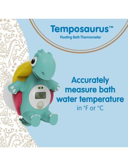 Termómetro de baño flotante Dr. Brown Temposaurus - Digital, BPA Free
