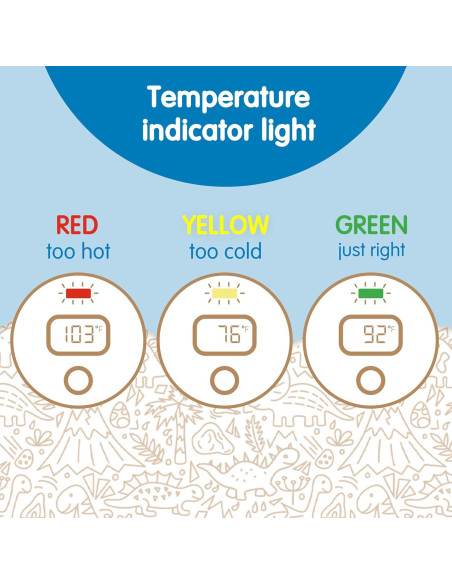 Termómetro de baño flotante Dr. Brown Temposaurus - Digital, BPA Free