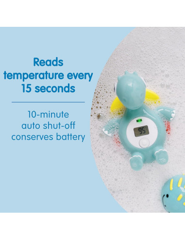 Termómetro de baño flotante Dr. Brown Temposaurus - Digital, BPA Free