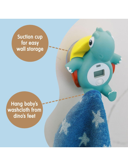 Termómetro de baño flotante Dr. Brown Temposaurus - Digital, BPA Free