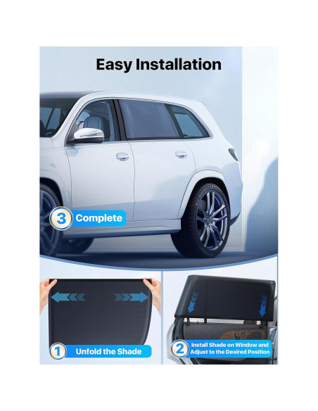 Sombrillas para Ventanas de Auto Nmoiss CD001-S 99% UV 2 Pzas Sombrillas para Ventanas de Auto Nmoiss CD001-S 99% UV 2 Pzas