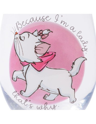 Vaso sin tallo Silver Buffalo Disney Aristocats Marie 590 ml
