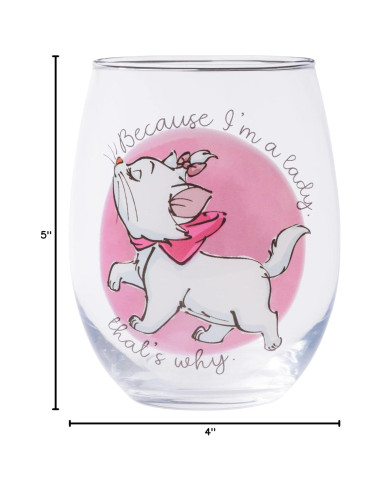 Vaso sin tallo Silver Buffalo Disney Aristocats Marie 590 ml
