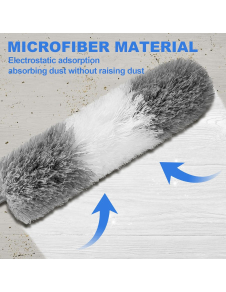 Plumero Extensible LLOOC 254 cm para Limpieza de Ventiladores