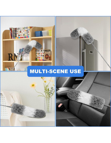 Plumero Extensible LLOOC 254 cm para Limpieza de Ventiladores