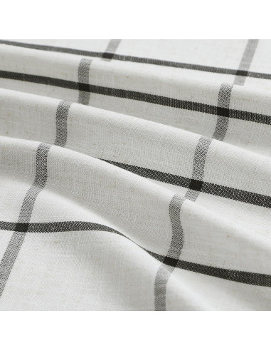 Cortinas de Lino Oscurecimiento Total Vision Home 40x84" 2 Piezas