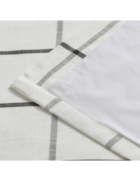 Cortinas de Lino Oscurecimiento Total Vision Home 40x84" 2 Piezas