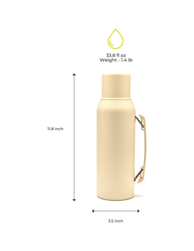 Conjunto Yerba Mate BALIBETOV - Calabash 266ml, Termo 1000ml