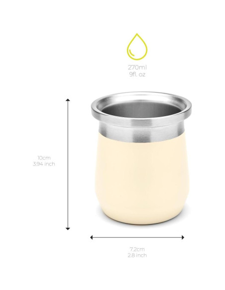 Conjunto Yerba Mate BALIBETOV - Calabash 266ml, Termo 1000ml