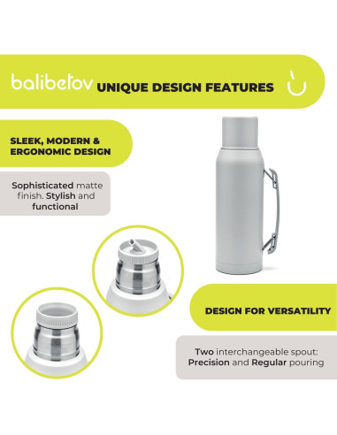 Conjunto Yerba Mate BALIBETOV - Calabash 266ml, Termo 1000ml