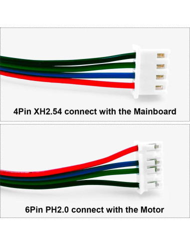 3 Pcs Cables de Motor Paso a Paso 1.5M TIEXYE 4Pin a 6Pin