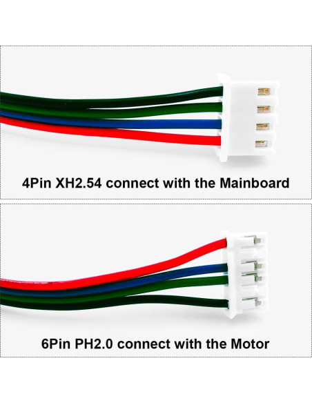 3 Pcs Cables de Motor Paso a Paso 1.5M TIEXYE 4Pin a 6Pin