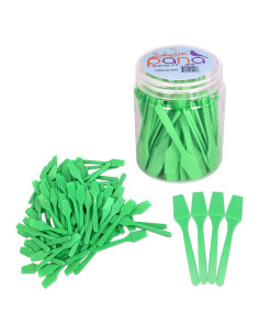 Espátulas Desechables PANA 100 Piezas 6.35 cm Verde Manzana