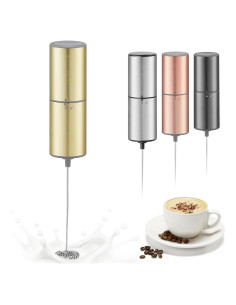 Espumador de Leche Eléctrico ELMWAY KJBQ-9 Dorado a Batería