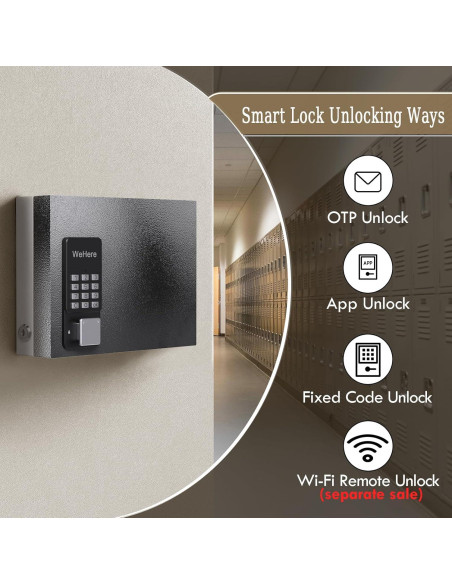 Caja de Llaves Inteligente DiDiHere 16 Llaves Montada en Pared