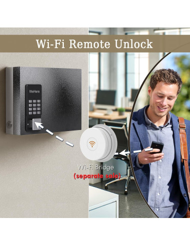 Caja de Llaves Inteligente DiDiHere 16 Llaves Montada en Pared