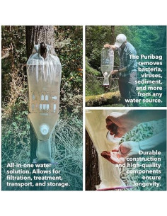 Filtro de Agua Puribag - Sistema de Filtración Portátil 9.46L 2