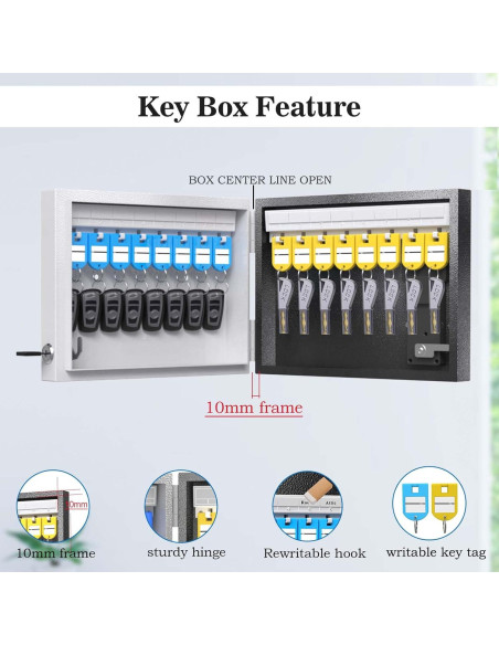 Caja de Llaves Inteligente DiDiHere 16 Llaves Montada en Pared