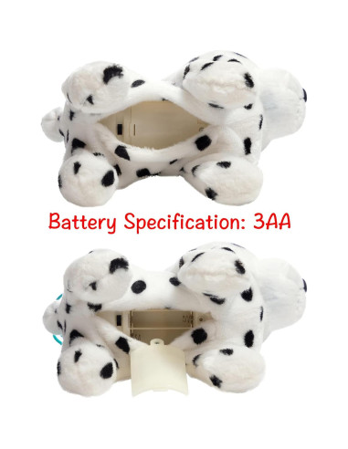 Juguete de Perro Animado HollyHOME Dálmata 28 cm Control Remoto