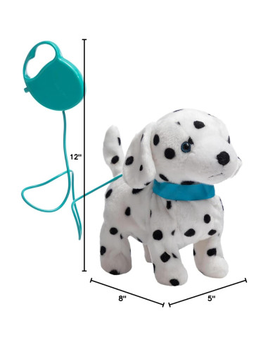 Juguete de Perro Animado HollyHOME Dálmata 28 cm Control Remoto