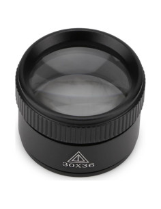 Lupa portátil 30X Rongon con lente de vidrio óptico
