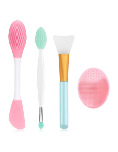 Kit de Cuidado Facial 4 Piezas Yokilly - Exfoliador Silicona