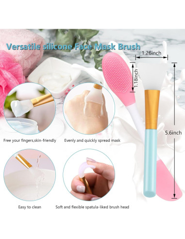 Kit de Cuidado Facial 4 Piezas Yokilly - Exfoliador Silicona