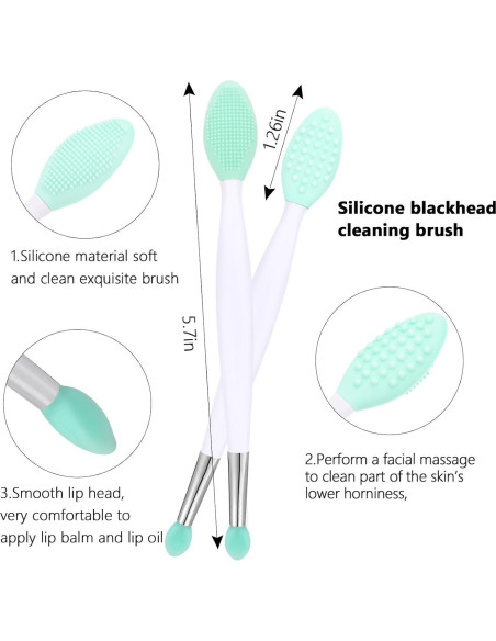 Kit de Cuidado Facial 4 Piezas Yokilly - Exfoliador Silicona