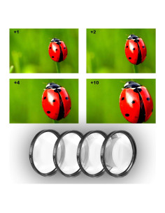 Kit de Filtros de Acercamiento 62mm Cardinal Camera +1, +2, +4, +10