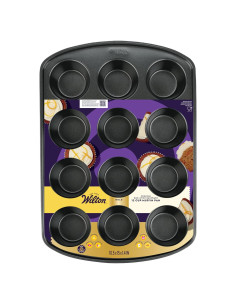 Molde para Muffins Wilton 12 Tazas Antiadherente Pack de 6