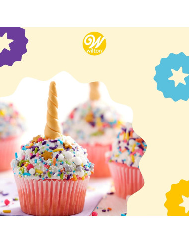 Molde para Muffins Wilton 12 Tazas Antiadherente Pack de 6