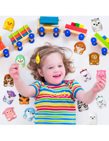 20PCS Juguetes Squishy Animales Atiloy Alivio Estrés