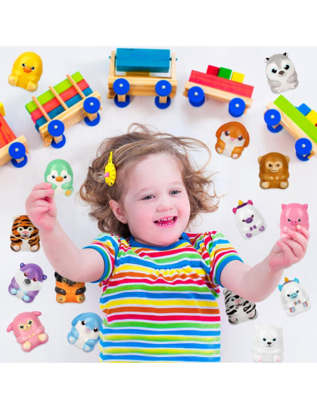 20PCS Juguetes Squishy Animales Atiloy Alivio Estrés