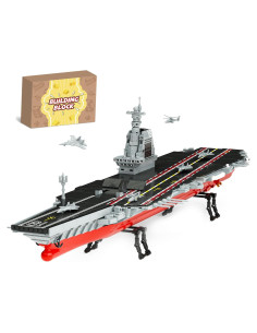 Set de Bloques de Construcción Portaaviones TOY PLAYER 1514 Piezas