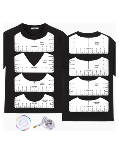 Conjunto de 10 Reglas para Camisetas MFJUNS - PVC Flexible