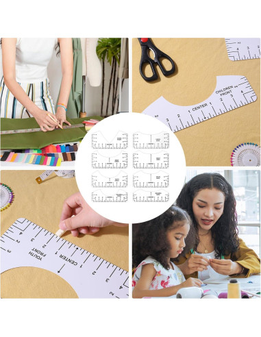 Conjunto de 10 Reglas para Camisetas MFJUNS - PVC Flexible