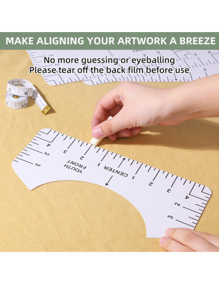 Conjunto de 10 Reglas para Camisetas MFJUNS - PVC Flexible