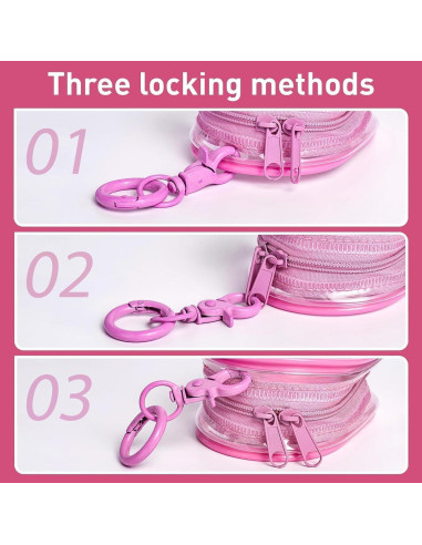 Bolsa de Almacenamiento Multifuncional Linsaner 2Pack Rosa + Púrpura