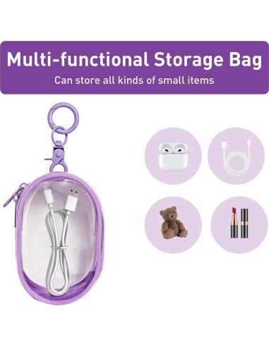 Bolsa de Almacenamiento Multifuncional Linsaner 2Pack Rosa + Púrpura